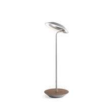  RYO-SW-SIL-OWT-DSK - Royyo Desk Lamp, Silver body, Oiled Walnut base plate